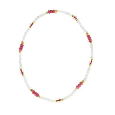 Handcrafted стеклянное ожерелье Кристл Multicolor вышитое бисером для подарка праздников