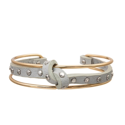 Рука точки металла завязывает Bangle тумака кожаного браслета богемский заплетенный для дамы Девушки