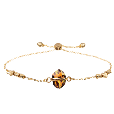 Браслет звена цепи циркона Bangle шарма формы звезды с Кристл покрытым золотом граненным