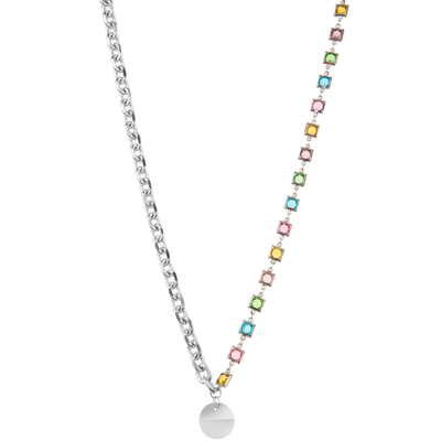 Multicolor вышитая бисером позолоченная драгоценная камень звена цепи 14K/ожерелье жемчуга/бирюзы привесное