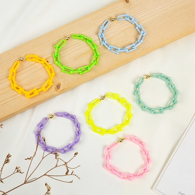 Браслеты цепи 15g смолы Handmade вышитые бисером