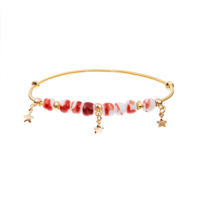 7,5&quot; Tassel отбортовало покрытое золото 14k Handmade браслетов stretchy