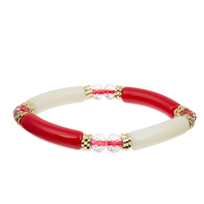 Handmade блок отбортовывает эластичный подарок цвета собрания весны браслета Bangle для девушки