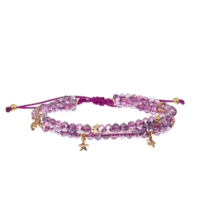 Набор Boho ювелирных изделий фестиваля серфера Hippie Handmade заплел романтичный пурпурный цвет