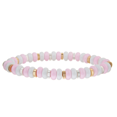 Драгоценная камень пляжа Amazonite Handmade вымощает шарики браслеты протягивают Multicolor регулируемое